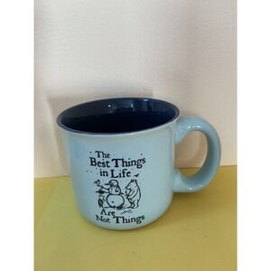 Life Is Good Mug Light Blue The Best Things In Life Are Not Things Winnie Pooh